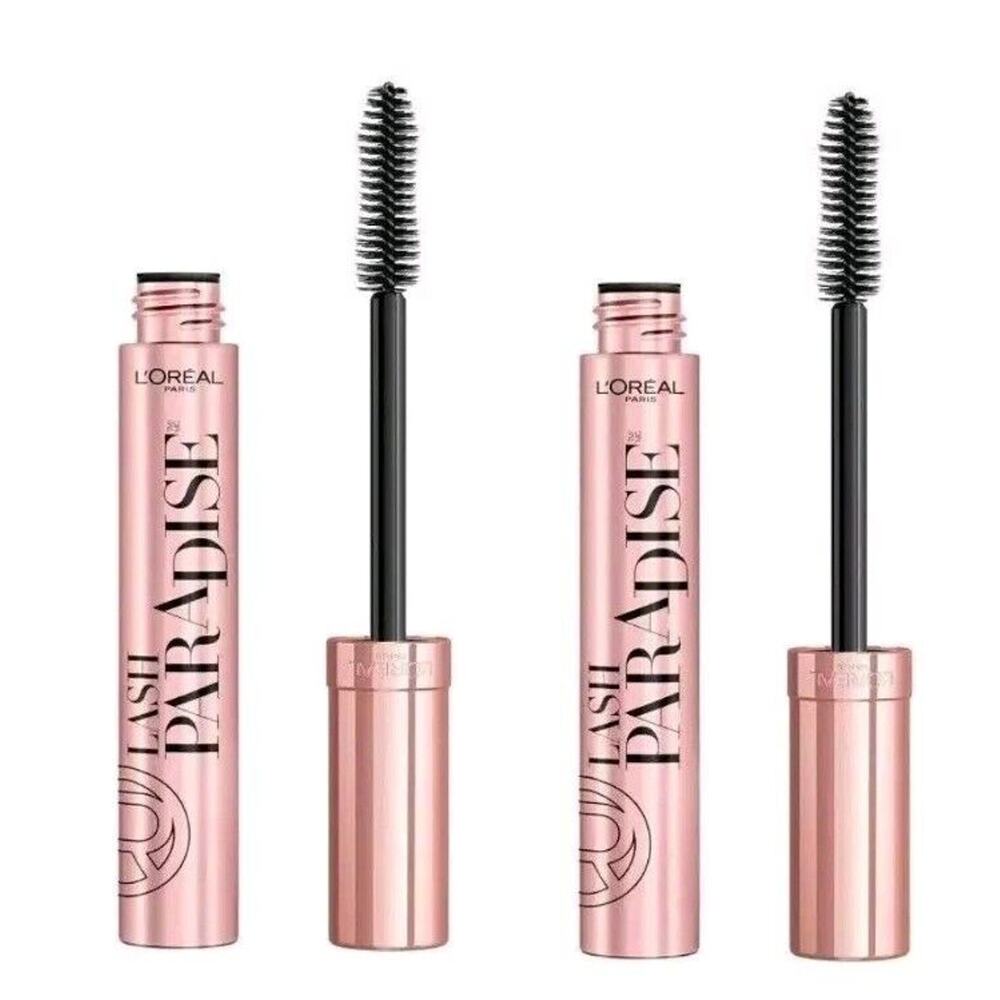 Loreal Voluminous Lash Paradise Mascara #200 Blackest Black - 2 PACK - NWOB